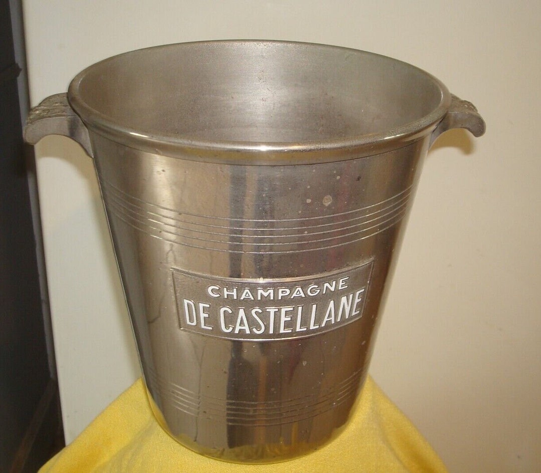 Seau à Champagne Métal Léger – Vintage Besserat Bellefont Argit Epernay – Collection
