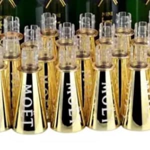 12 X Moët Mini Champagne Bottle Sippers - Wedding | Bachelorette Party Favor  Event Favors BRAND NEW UNBOXED