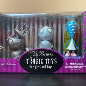 Tim Burton Tragic Toys for Girls and Boys PVC Boxed Set With Robot