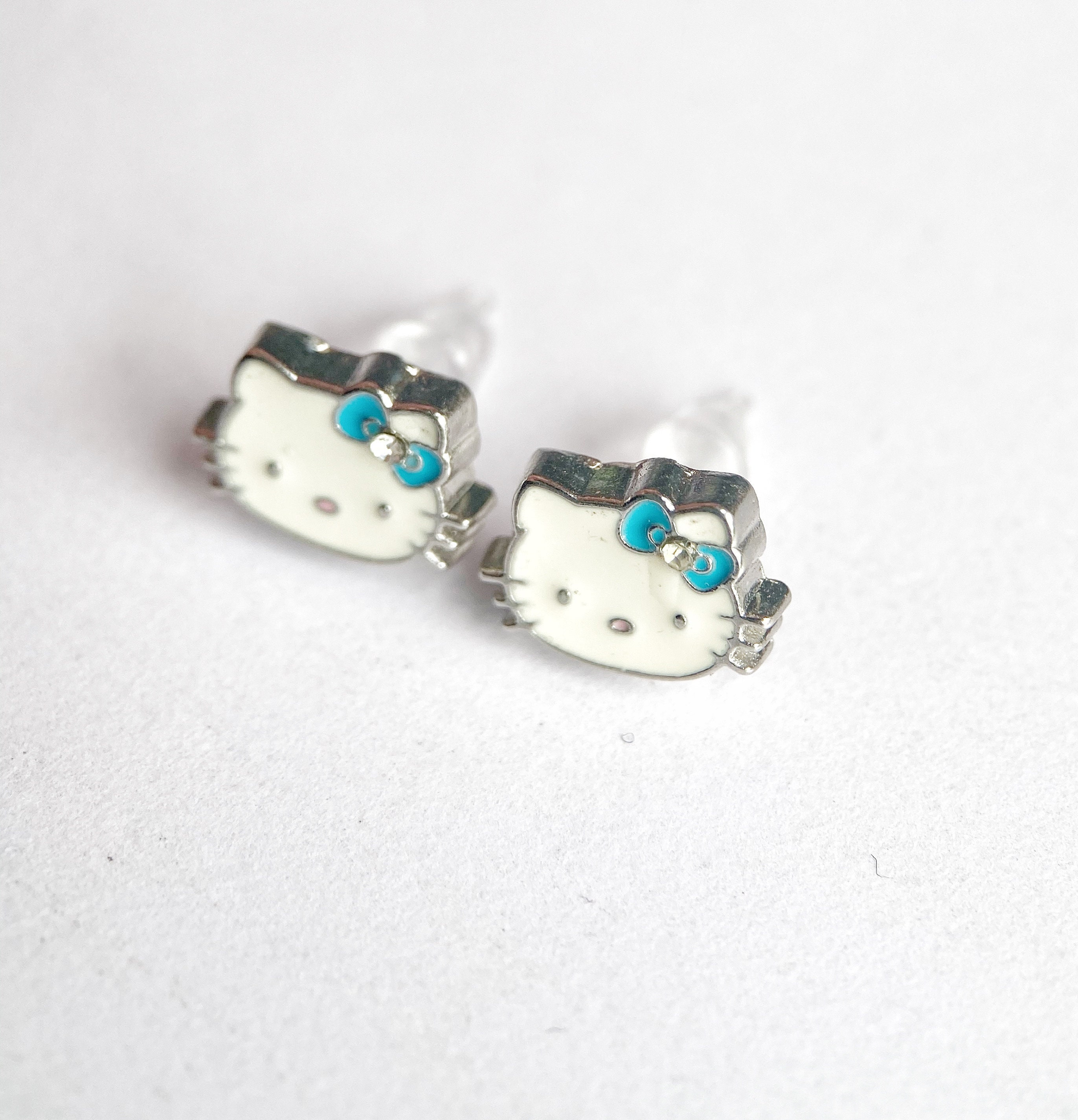 Cute Little Hello Kitty Stud Earrings/ Hello Kitty Jewellery/ Etsy
