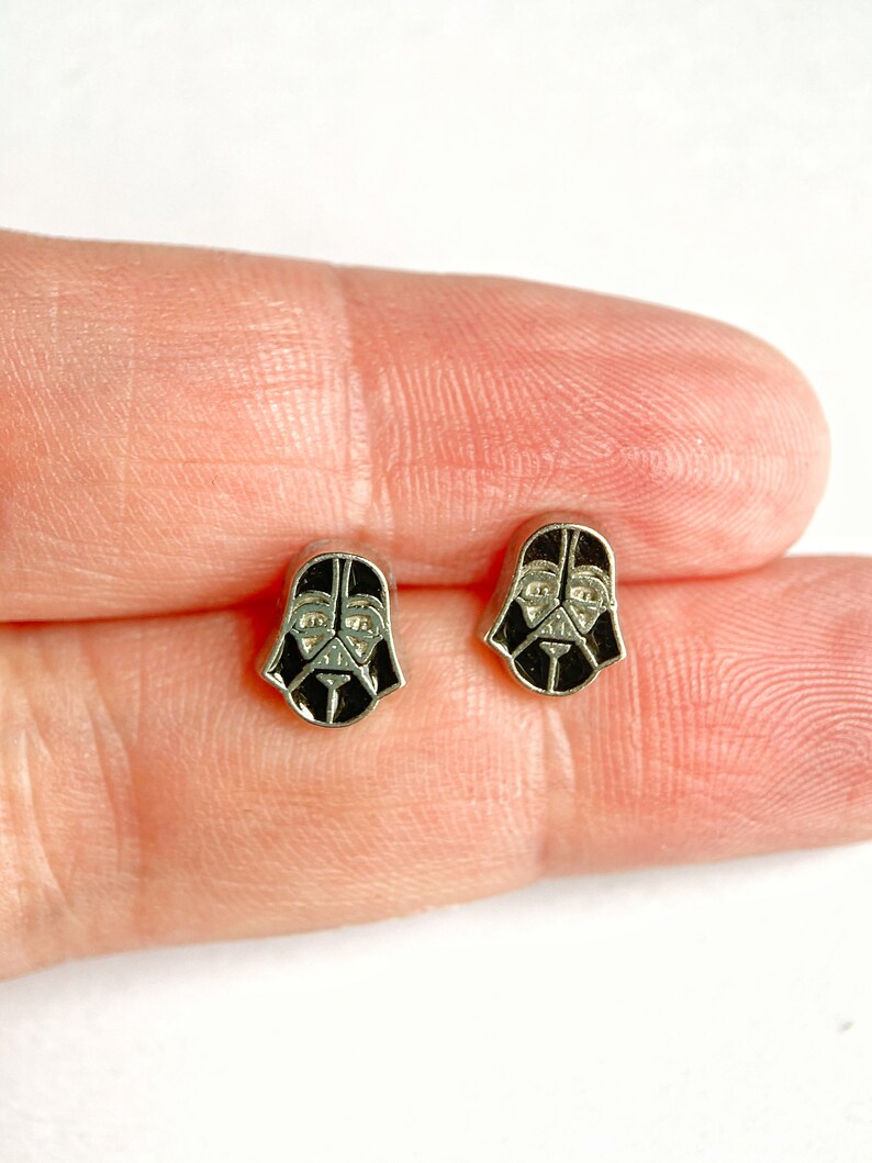 Small Cute Star Wars Darth Vader Stud EarringsDarth Vader GiftDisney Jewellery