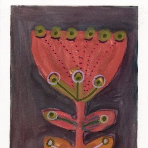 arte originale monotipo Hybrid Flower 8 pezzo unico