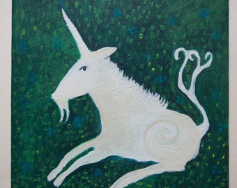 licorne au pré peinture originale