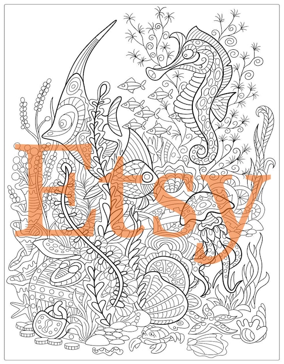 550+ Ocean Wonders Coloring Book Best HD
