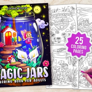 Magic Jars Coloring Book For Adults