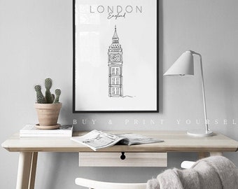 London Wall Art Print Poster | London | New Home Gift |