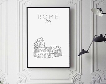 Rome Wall Art Print Poster | Rome | New Home Gift |