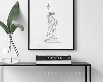 New York city Wall Art Print Poster | New York | New Home Gift |