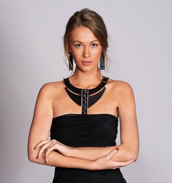Etsy on sale leather jewelry