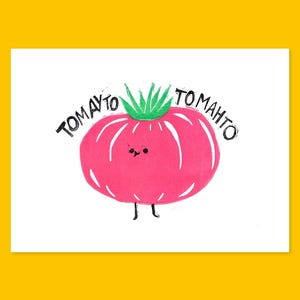 Stampa Linocut: Tomahto, Tomayto