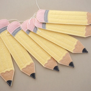 Pencil bunting, crayon bunting, playroom garland, teacher bunting, school bunting, educational garland, classroom garland