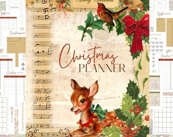 Undated Christmas Planner, Holiday Planner, Christmas Planner Printable, Gift Budget Planner, Christmas Gift List, Holiday Shopping Planner