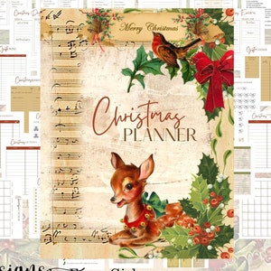 Undatierter Weihnachtsplaner: Urlaubsbudget & Geschenkeliste (Digitaler Download)