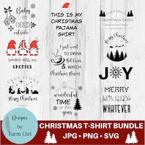 Christmas Shirt SVG Bundle | Christmas Tee SVG Bundle | Christmas Tshirt Design Bundle | Christmas Tshirt SVG | Christmas Design Bundle