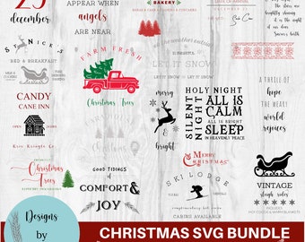 Farmhouse Christmas SVG Bundle | Farmhouse Christmas svg | Farmhouse Christmas svg Files | Farmhouse Christmas PNG