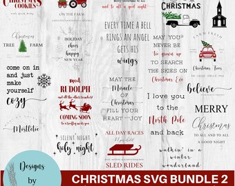Christmas SVG Bundle | Farmhouse Christmas | Winter svg | Christmas Bundle | Cut File Cricut | Merry Christmas svg | Christmas Cut Files