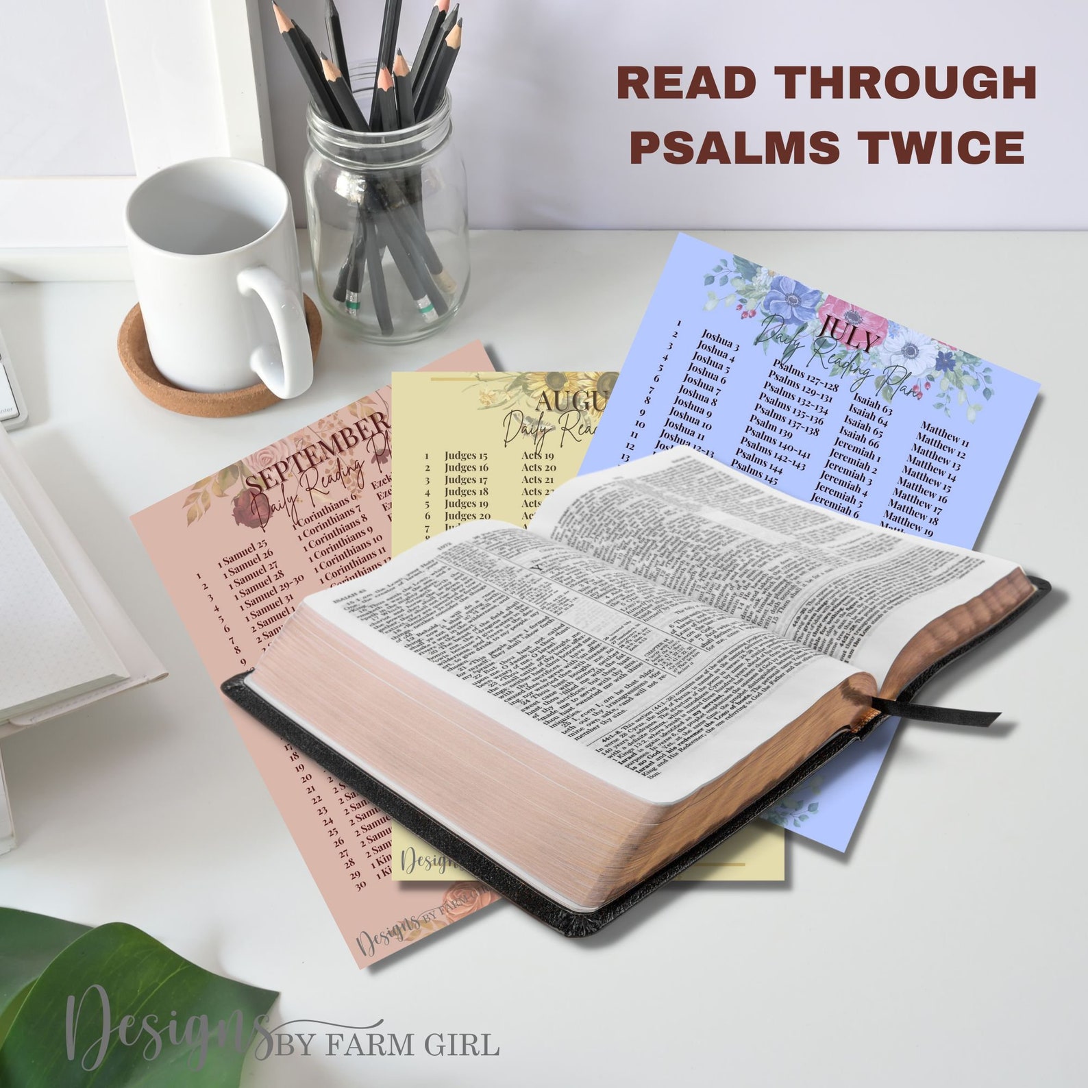 Printable Bible Reading Plan, One Year Bible Reading Plan, Bible in a ...