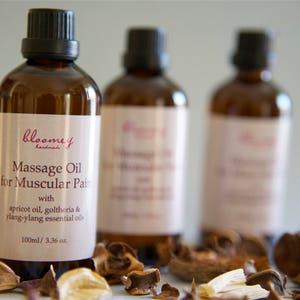 Muscle Pain Relief Oil, Body Oil For Massage, Natural Pain Killer, Healing Massage For Back Pain Relief, Muscle Relaxer, Get Well Soon Gift