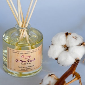 Cotton Scented Diffuser with Sticks 3.4oz