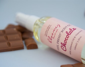 Chocolate Moisturizing Body Oil, Almond Oil & Vitamin E