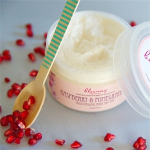 Hand-Whipped Body Butter with Raspberry & Pomegranate Scent