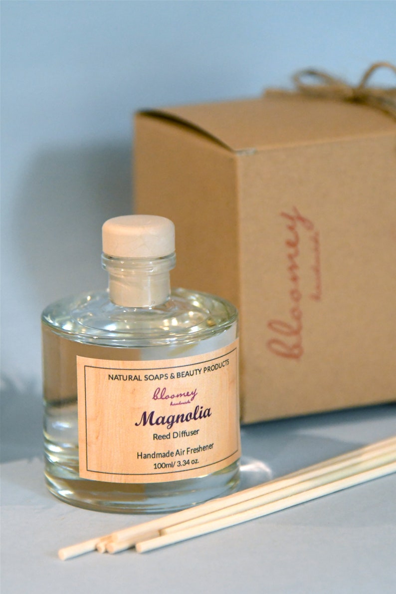 Magnolia Home Fragrance Natural Air Freshener Magnolia Reed Etsy