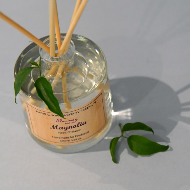 Magnolia Home Fragrance Natural Air Freshener Magnolia Reed Etsy