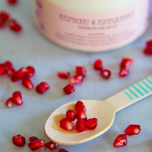 Natural Body Butter Scented with Raspberry & Pomegranate Flavor