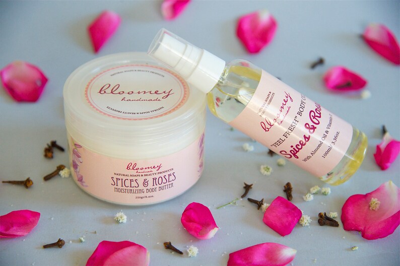 Spices & Roses Moisturizing Body Oil & Body Butter Combo