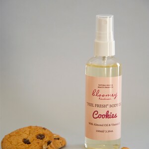 Handcrafted Body Oil with Cookies Flavor & Vitamin E