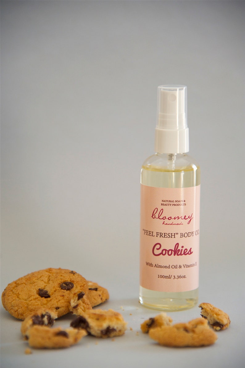 Handcrafted Body Oil with Cookies Flavor & Vitamin E