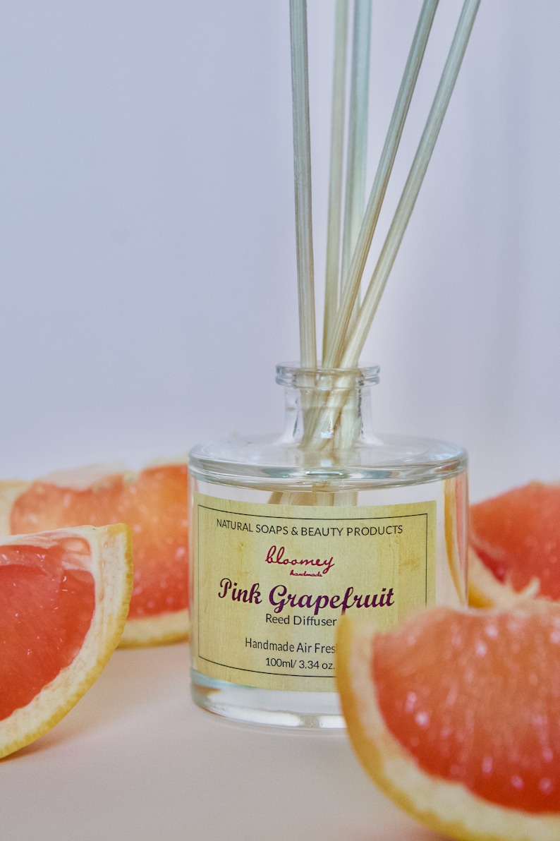 Pink Grapefruit Diffuser, Natural Home Scent, Ecofriendly Home Fragrance, Grapefruit Air