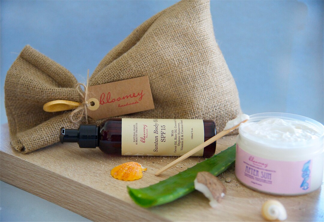 Summer Sun Protection Ste, Organic Suntan Oil, After Sum Moisturizer