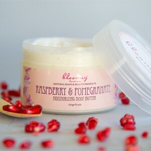 Dry Skin Body Butter with Raspberry & Pomegranate Scent