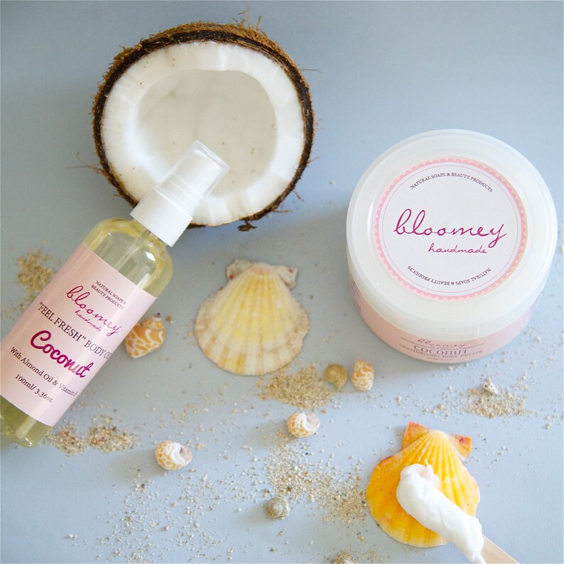 Combo Of Coconut Moisturizng Body Oil & Body Butter