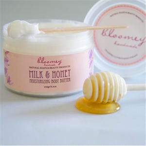 Handmade Body Butter with Milk & Honey Scent 8.4 oz.