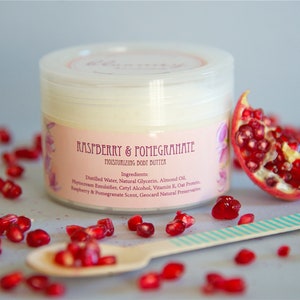 Handcrafted Raspberry & Pomegranate Body Butter 250ml