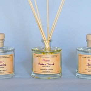 Cotton Reed Diffuser, Lavender Diffuser, Bamboo Scented Diffuser