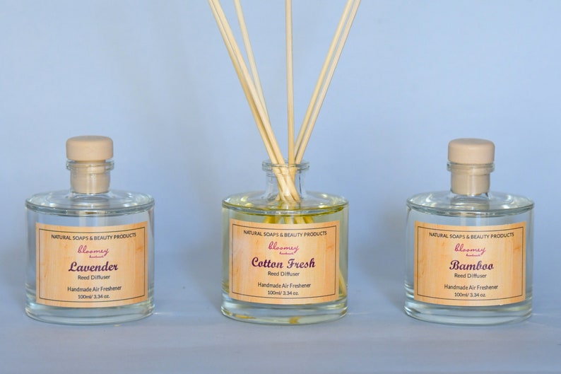 Cotton Reed Diffuser, Lavender Diffuser, Bamboo Scented Diffuser