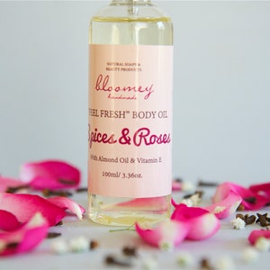 Nourishing Body Oil For Dry Skin Spices & Roses