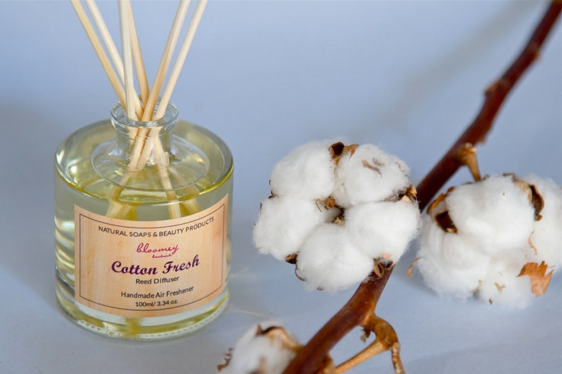 Cotton Scented Diffuser with Sticks 3.4oz