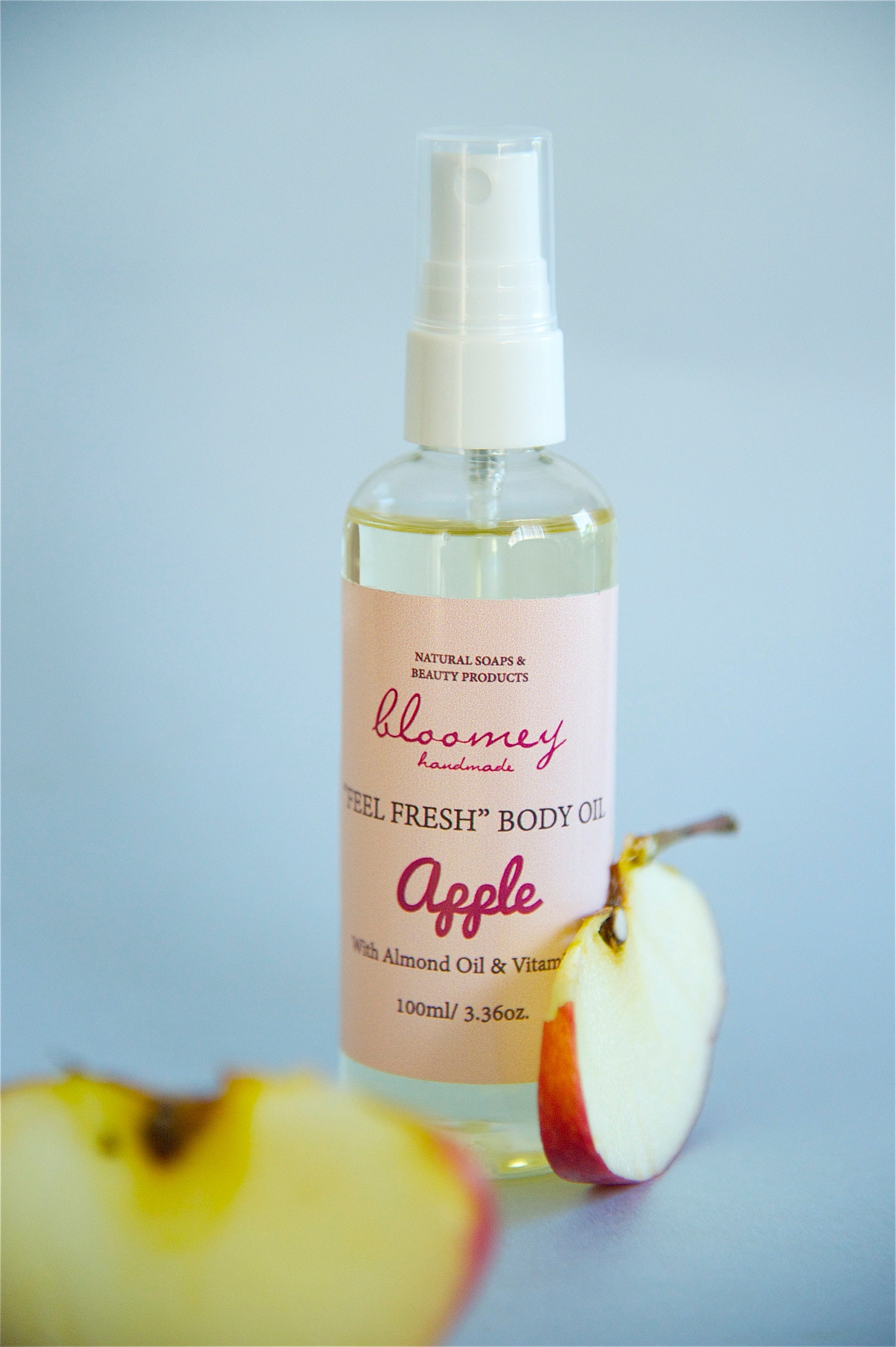 Apple Scented Body Oil, Natural Body Oil, Organic Body Moisturizer