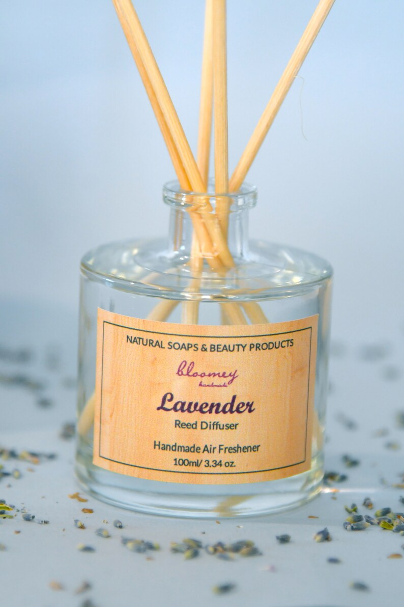 Handmade Reed Diffuser with Sticks Lavender