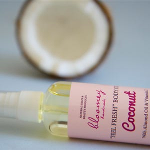 Handmade Oil For Silky Soft Skin with vitamin E & Coconut Scent