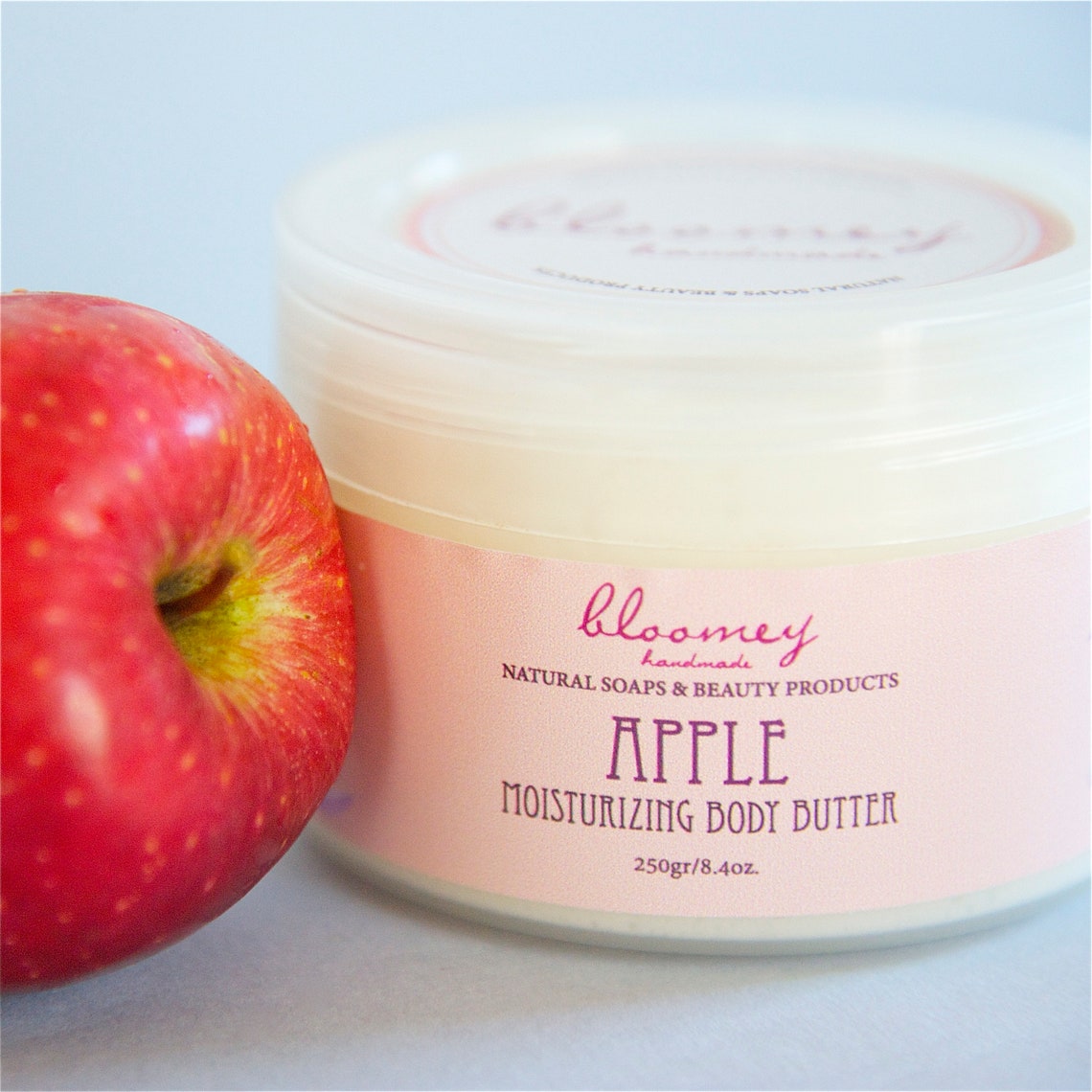 Natural Body Butter Apple Body Cream Whipped Body Butter Etsy