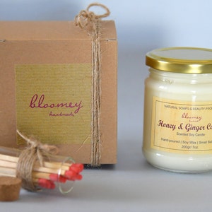 Non-Toxic Holiday Soy Candle Honey & Ginger Cookie