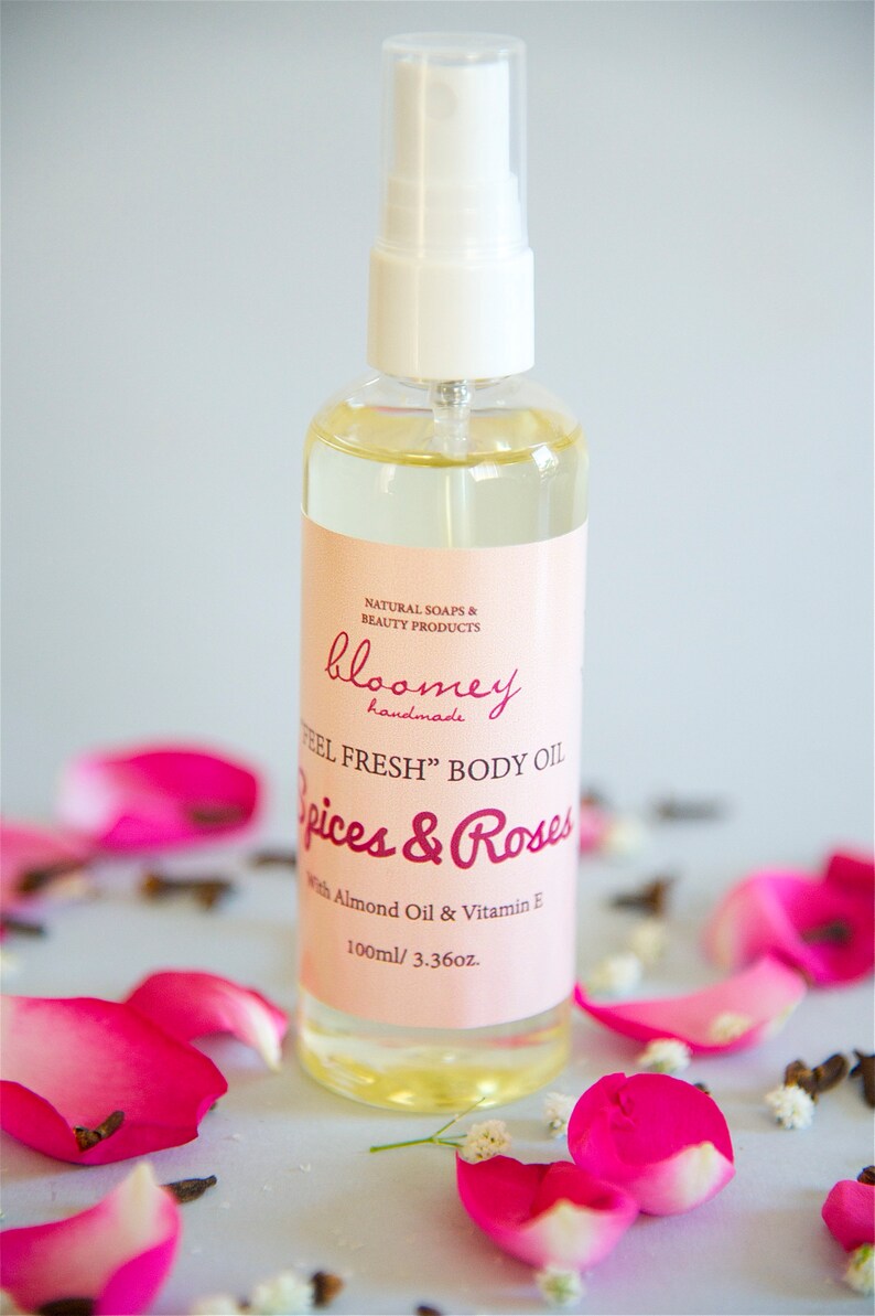 Spices & Roses Moisturizing Body Oil Handcrafted