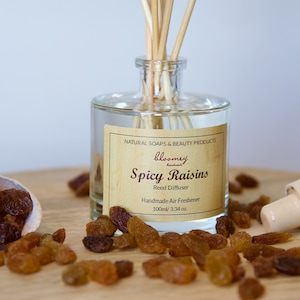 Spicy Raisins Diffuser, Sweet & Spicy Home Fragrance, Natural Home Scent, Non-Toxic Air Freshener, Eco-friendly Home Décor, New Home Gift