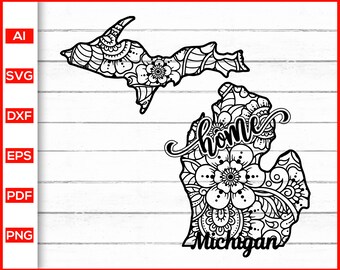 michigan coloring etsy