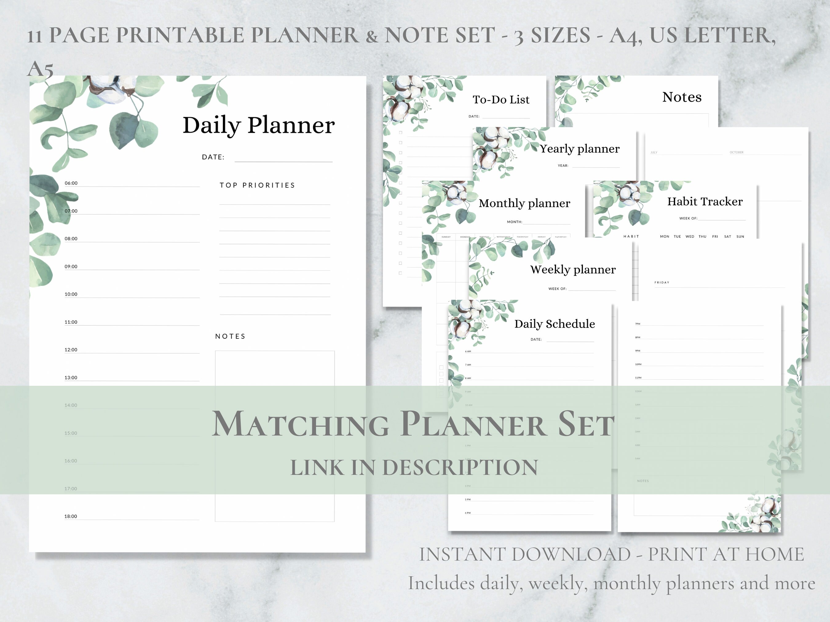 Lot de 25 feuilles de papier à lettres florales avec cadre de fleurs sauvages de 21,6 x 27,9 cm, papier d'ordinateur compatible, dépliants, invitations ou papier à lettres pour mariage et fête